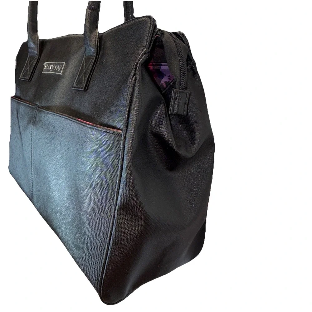 MARY KAY TRAVEL TOTE LARGE‎ BLACK PURSE STARTER KIT CONSULTANT BAG/CASE
